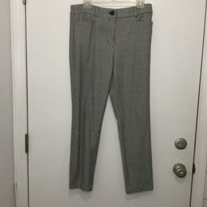 LOFT skinny trouser Black and Maroon‎ houndstooth print